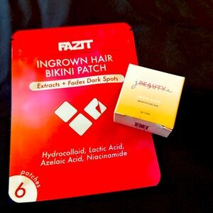 Jazmin Beauty Brow Boss Brow styling Wax and 6 Fazit Ingrown Hair Bikini Patches